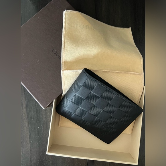 Louis Vuitton Men’s Wallet - Black Leather - BRAND NEW - Picture 1 of 5